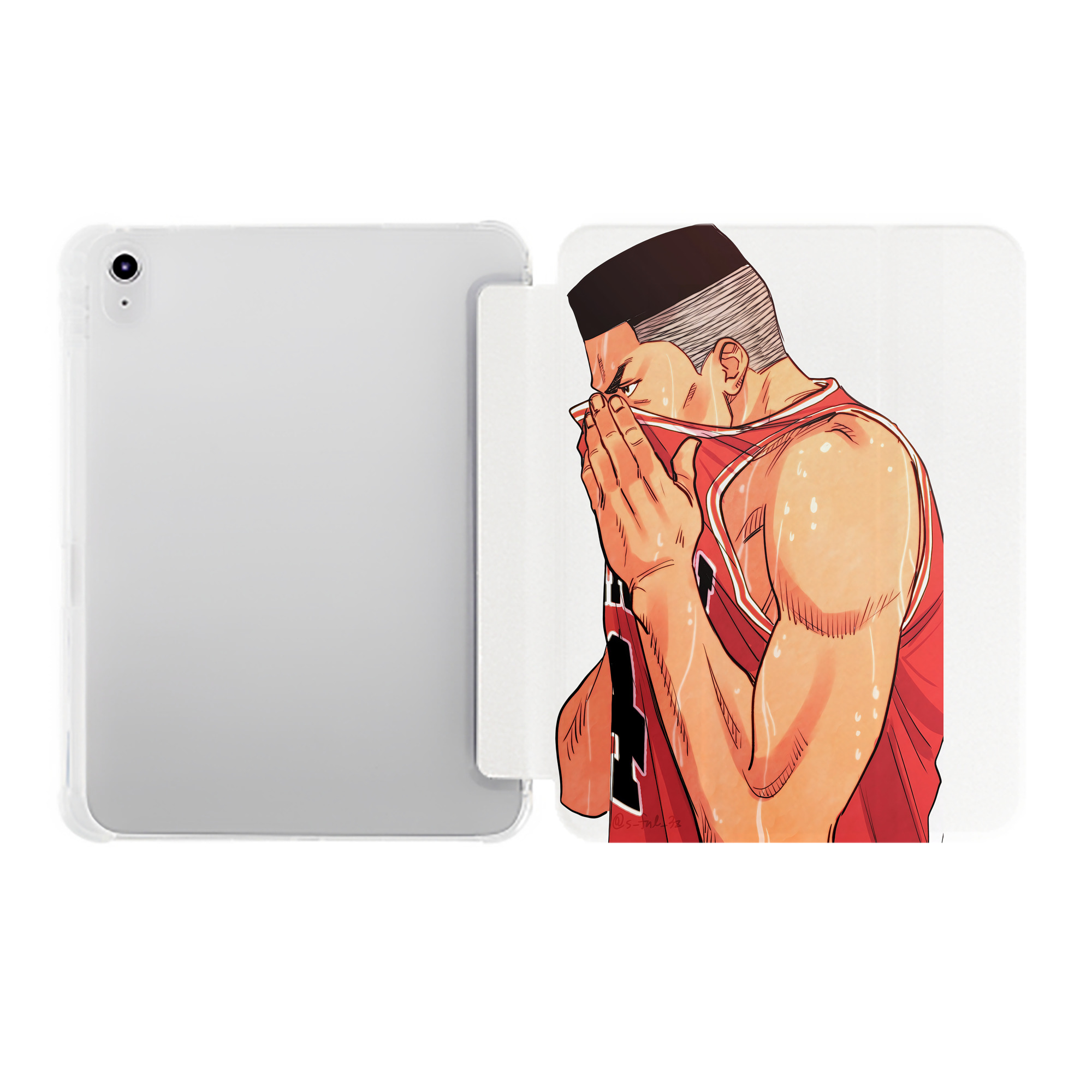 （画像用） SLAM DUNK／スラムダンク IPad ケース ペン収納付き 三つ折りスタンド PUレザー×シリコン 対応機種9.5/10.5/10.9インチ